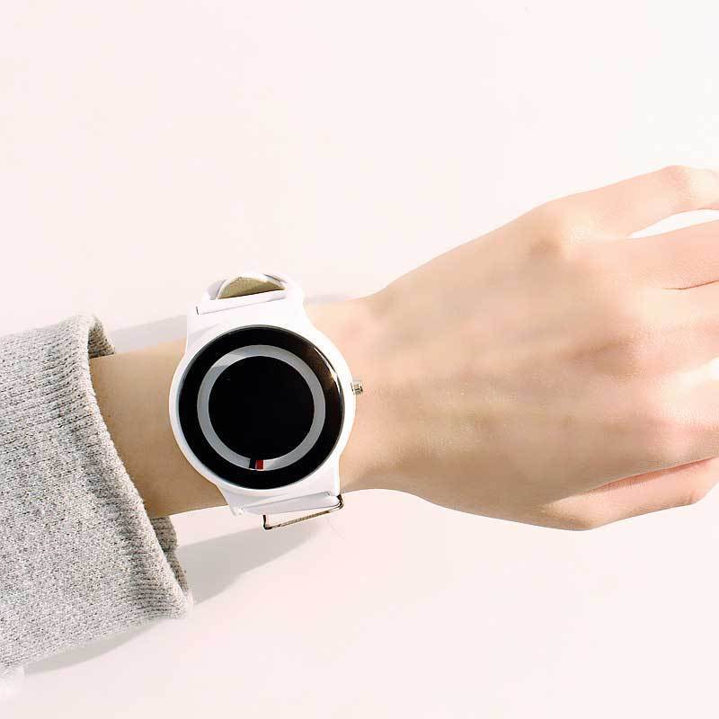 IcoolGadgets New Arrival Trend no pointer Concept watch Simple creative brand Woman Men watches Relogio Feminino