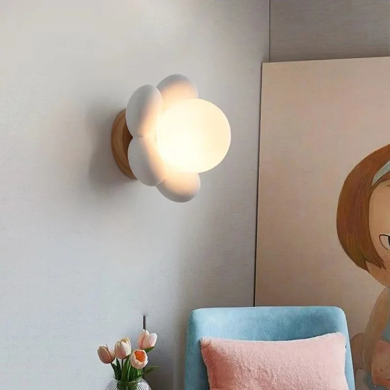 Cream Colored Wall Sconce Romantic Lighting