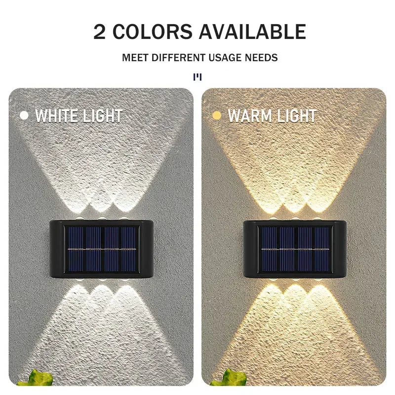 LUMIX | New Solar Wall Lighting for Outdoors | Waterproof LED Solar Lamp for Ambient Garden Light