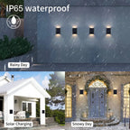LUMIX | New Solar Wall Lighting for Outdoors | Waterproof LED Solar Lamp for Ambient Garden Light