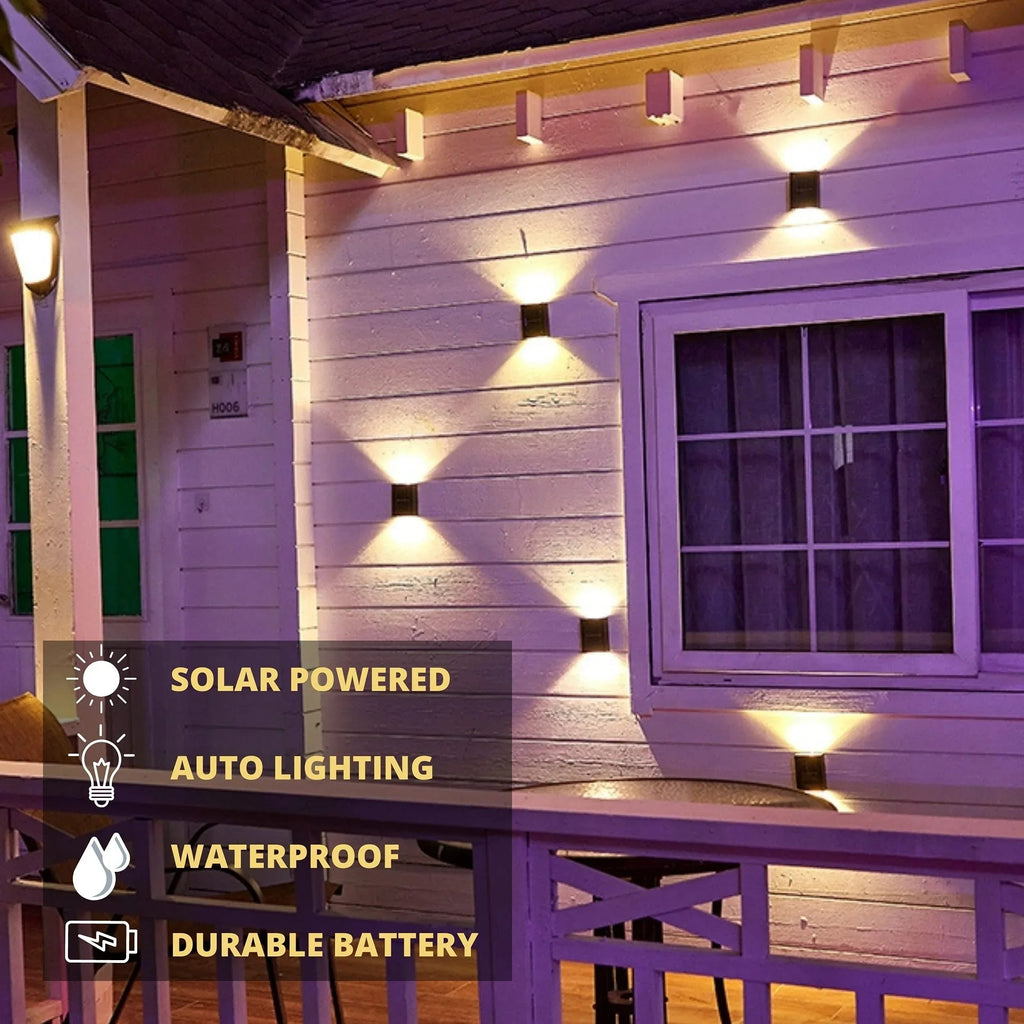LUMIX | New Solar Wall Lighting for Outdoors | Waterproof LED Solar Lamp for Ambient Garden Light