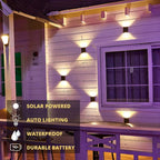 LUMIX | New Solar Wall Lighting for Outdoors | Waterproof LED Solar Lamp for Ambient Garden Light