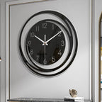 NoirTime | Modern Black Acrylic Wall Clock