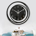 NoirTime | Modern Black Acrylic Wall Clock