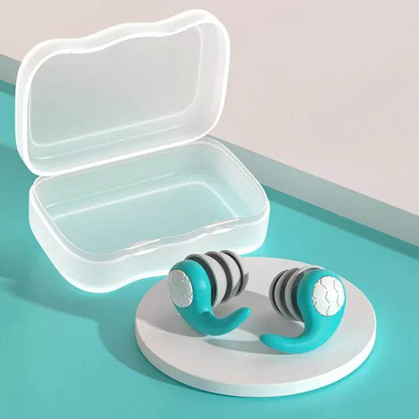 Noise-canceling silicone earplugs for sleeping