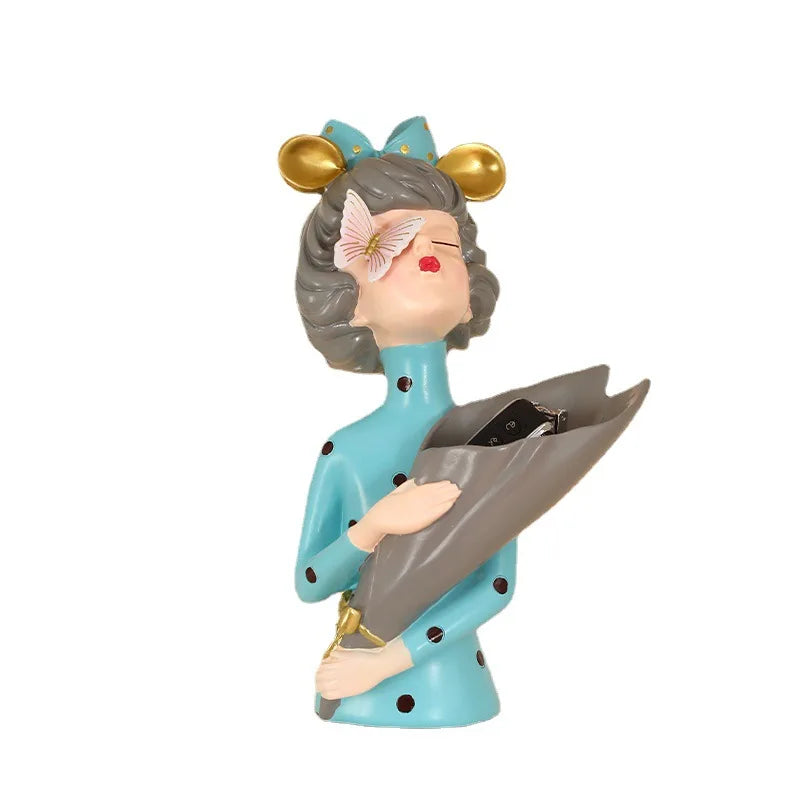 FloralFinesse - Girl Vase Decor