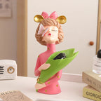 FloralFinesse - Girl Vase Decor