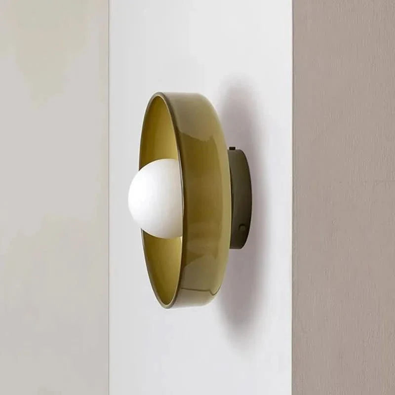 Scandinavian ceiling lamp made of glass for warm & minimalist living ambiance