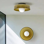 Scandinavian ceiling lamp made of glass for warm & minimalist living ambiance