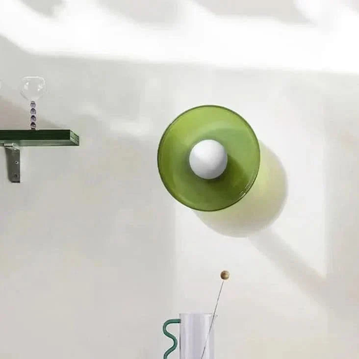 Scandinavian ceiling lamp made of glass for warm & minimalist living ambiance
