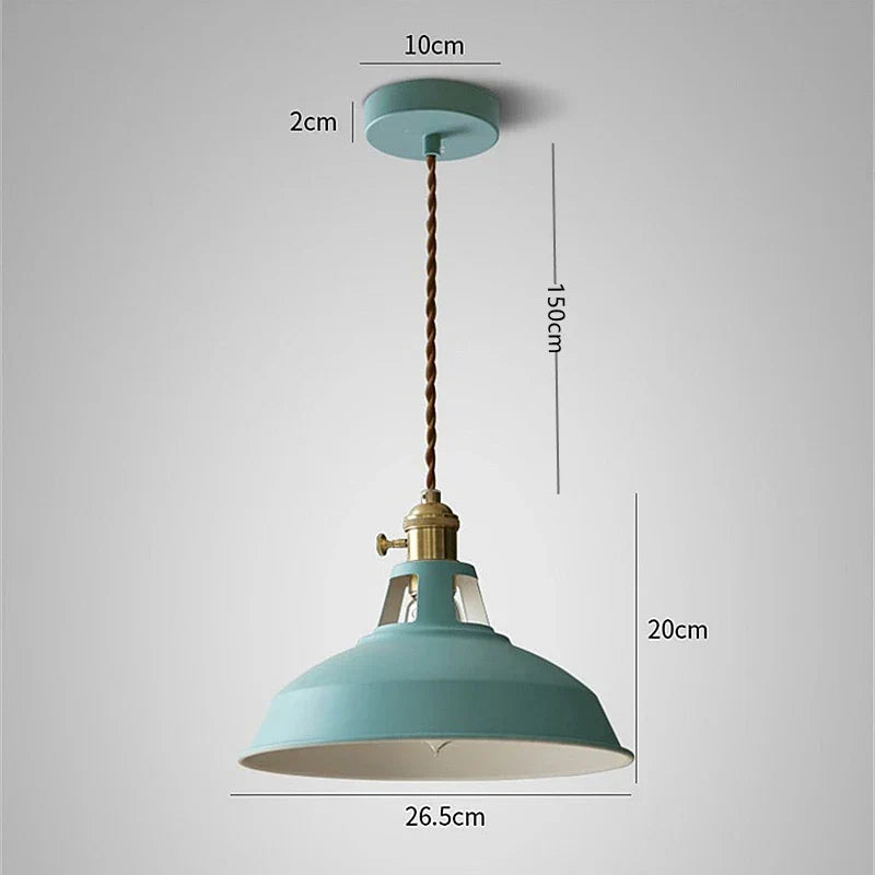 Nordic industrial LED pendant lamp Retro