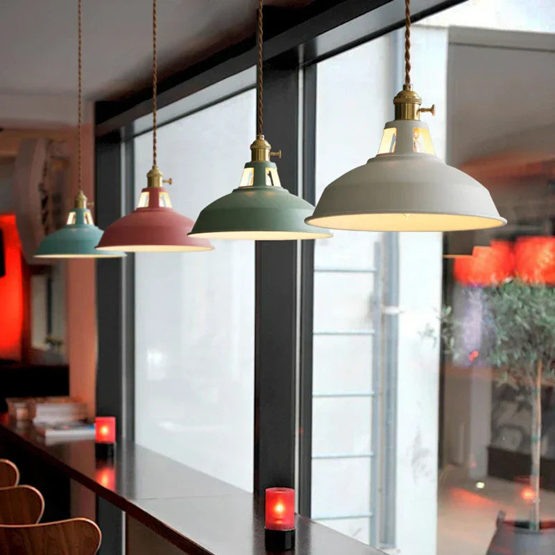 Nordic industrial LED pendant lamp Retro