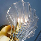 Shell Glass Wall Light – Warm LED Decorative Fixture