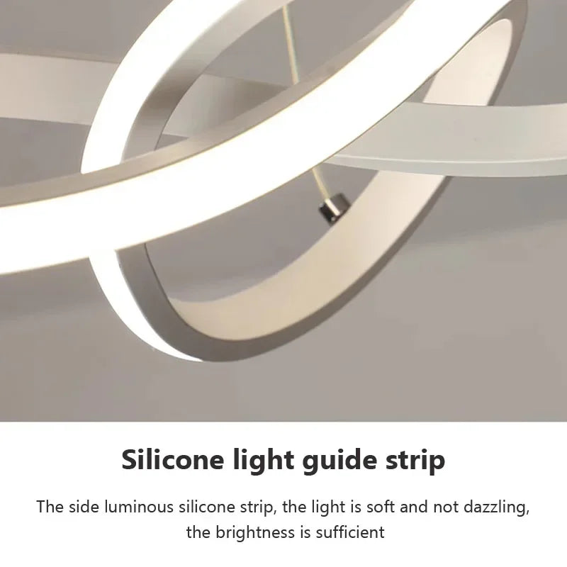 LumiWave LED Ceiling Light | Energy-efficient Designer Lamp for Living Room, Bedroom & Kitchen | Modern LED Lighting