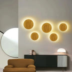 LuxeRadiant Scandinavian Wooden Wall Lamp