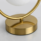 Nordic LED Table Lamp with Glass Sphere and Dimmable Light