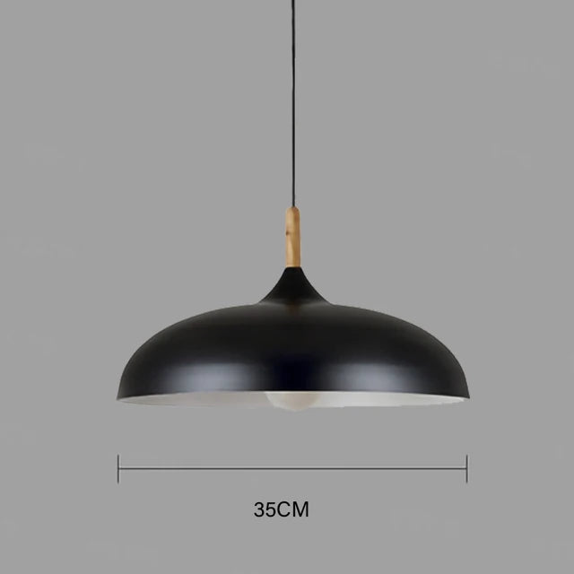 NordicOak Scandinavian Oak Ceiling Light – Modern LED Pendant Lamp
