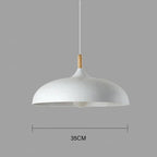 Modern Scandinavian LED pendant light – Pendant light made of oak for living room, kitchen, and dining room