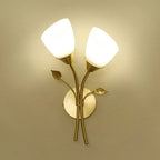 Requirements wall lamp in vintage style with leaf motif – LED lamp for hallway & living room