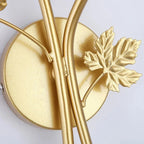 Requirements wall lamp in vintage style with leaf motif – LED lamp for hallway & living room