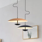 Modern LED Pendant Light – Scandinavian Design Made of Wood and Metal