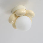 Scandinavian Flower Glass Ceiling Lamp