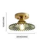 Ceiling Light Modern Glass Semi Flush Lamp