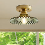 Ceiling Light Modern Glass Semi Flush Lamp