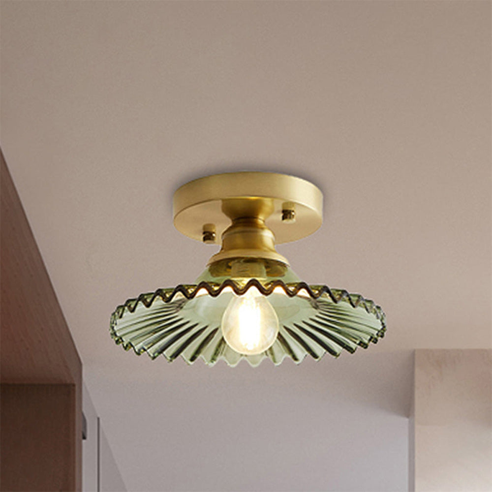 Ceiling Light Modern Glass Semi Flush Lamp