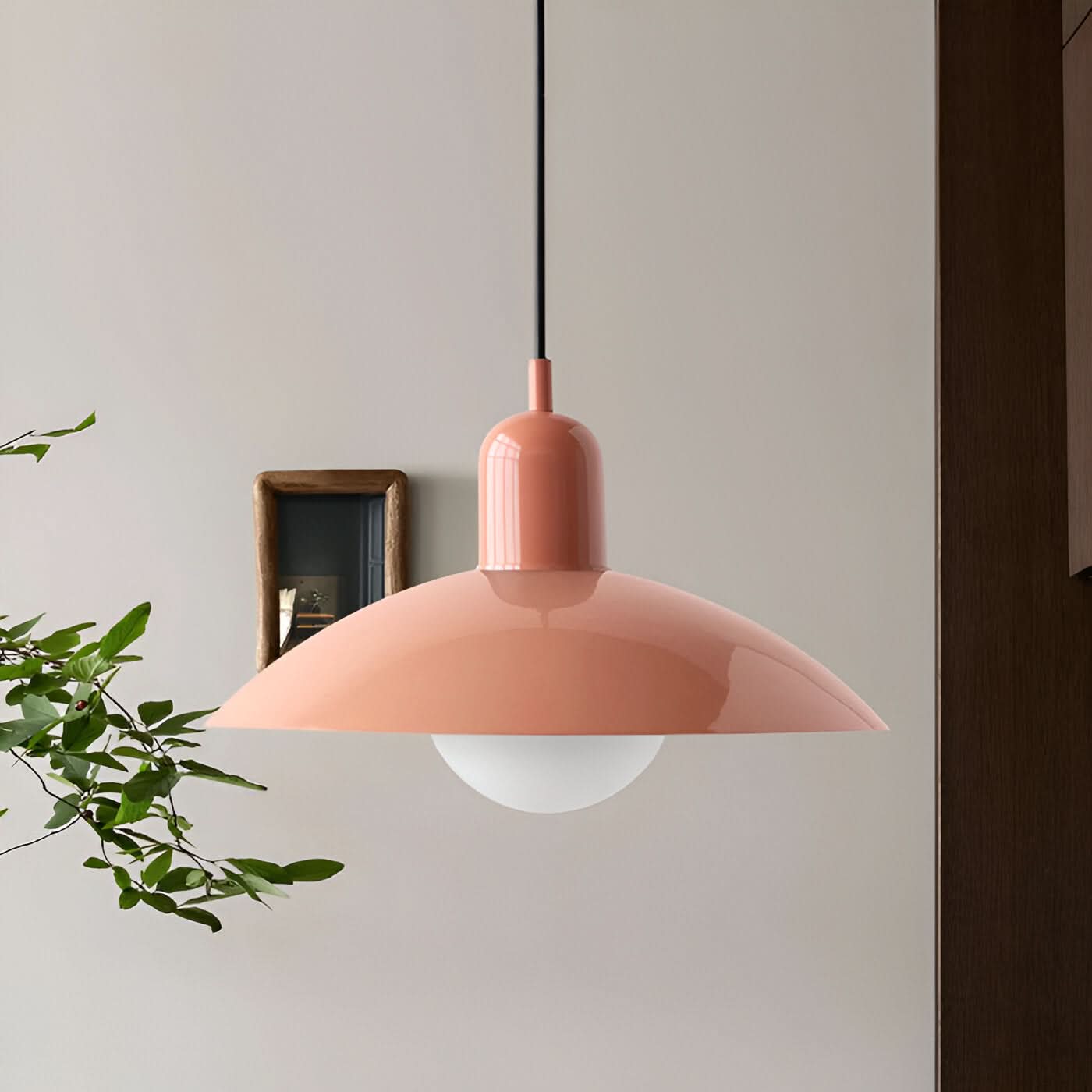 Modern Macaron Bauhaus Pendant Light – Iron Shade