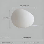 Round Metal Table Lamp in Scandinavian Design