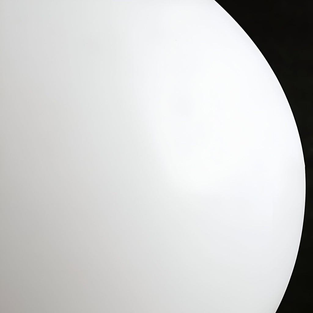Round Metal Table Lamp in Scandinavian Design