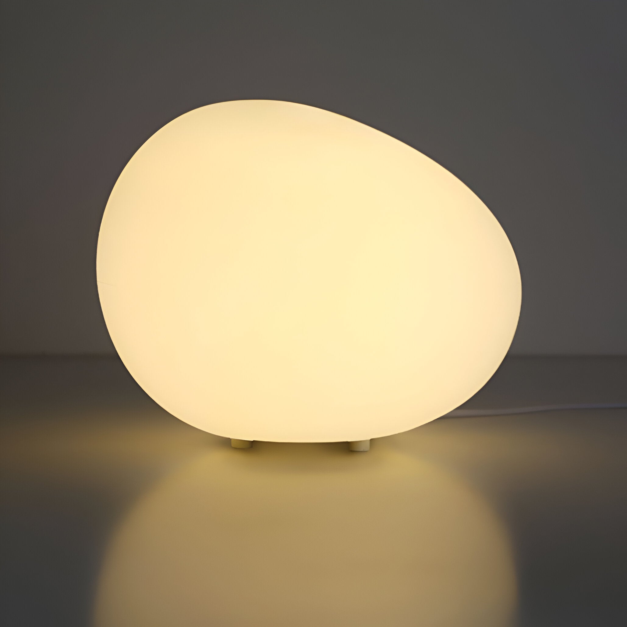 Round Metal Table Lamp in Scandinavian Design