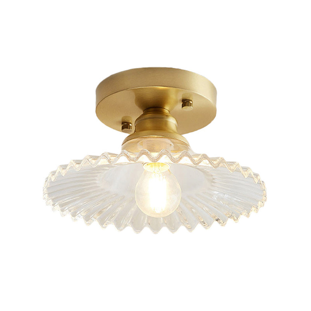 Ceiling Light Modern Glass Semi Flush Lamp