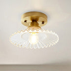Ceiling Light Modern Glass Semi Flush Lamp