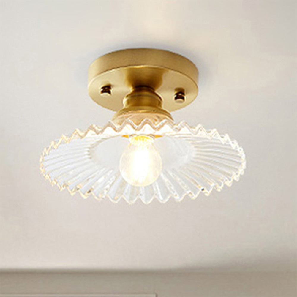 Ceiling Light Modern Glass Semi Flush Lamp