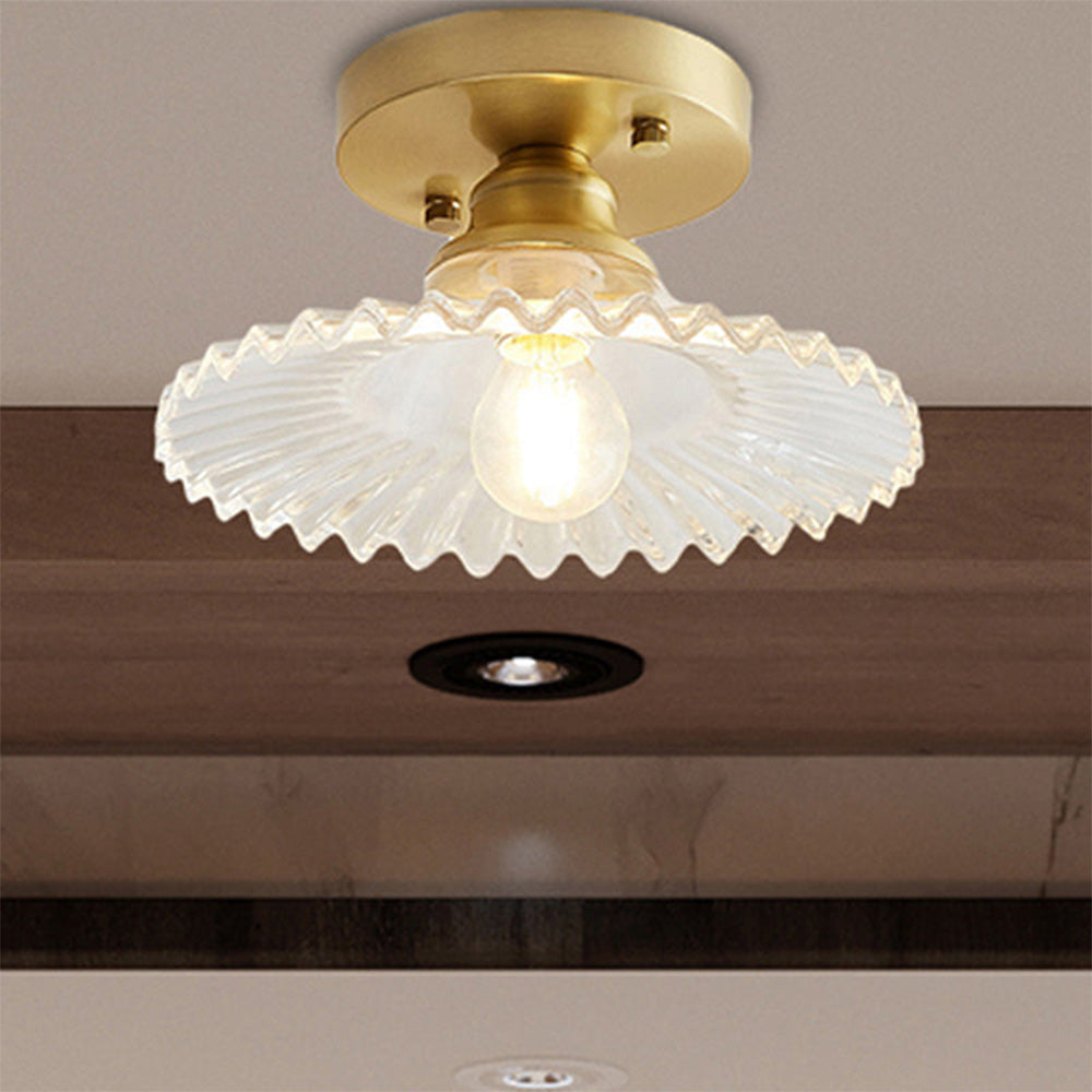 Ceiling Light Modern Glass Semi Flush Lamp