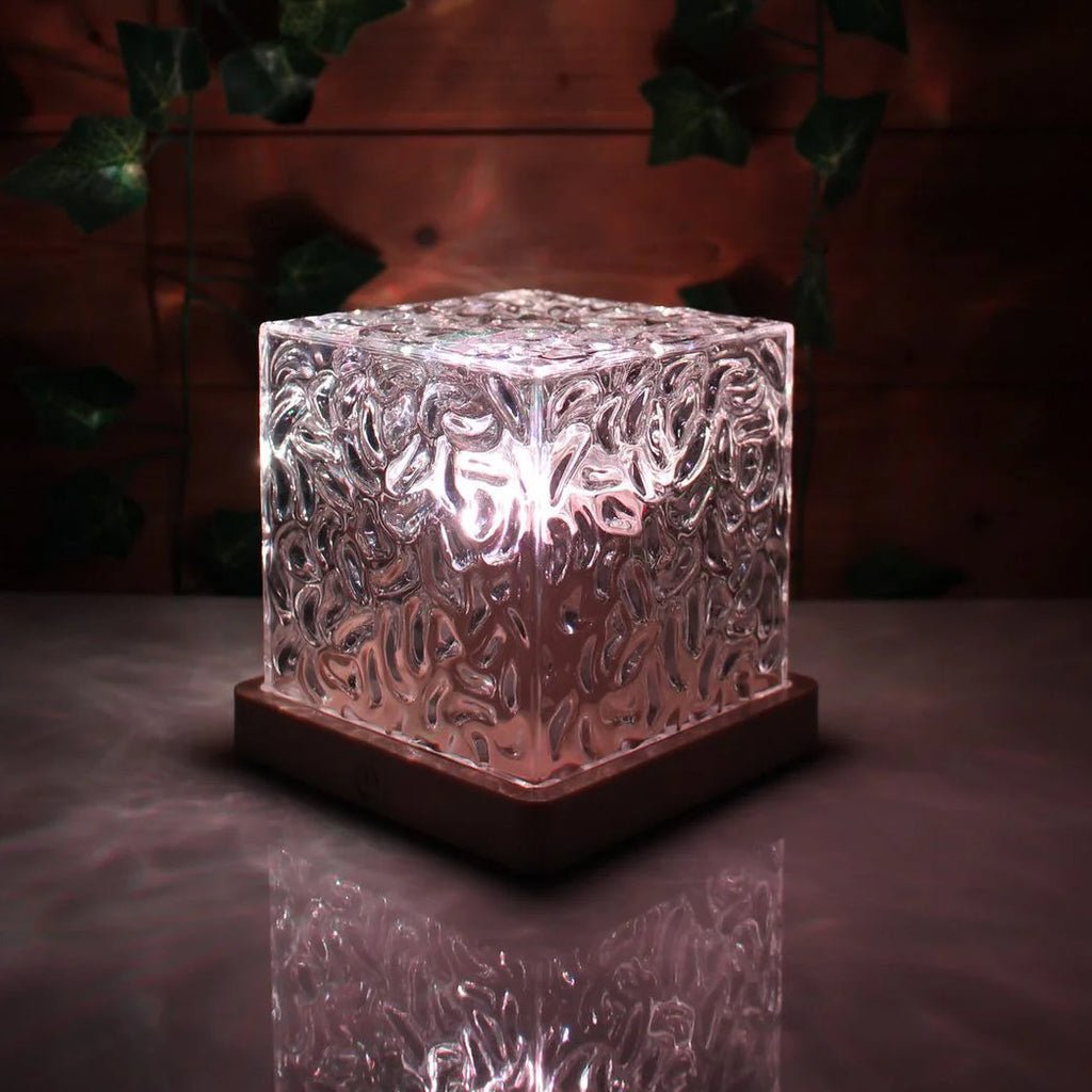 LED Table Lamp with Water Wave Effect