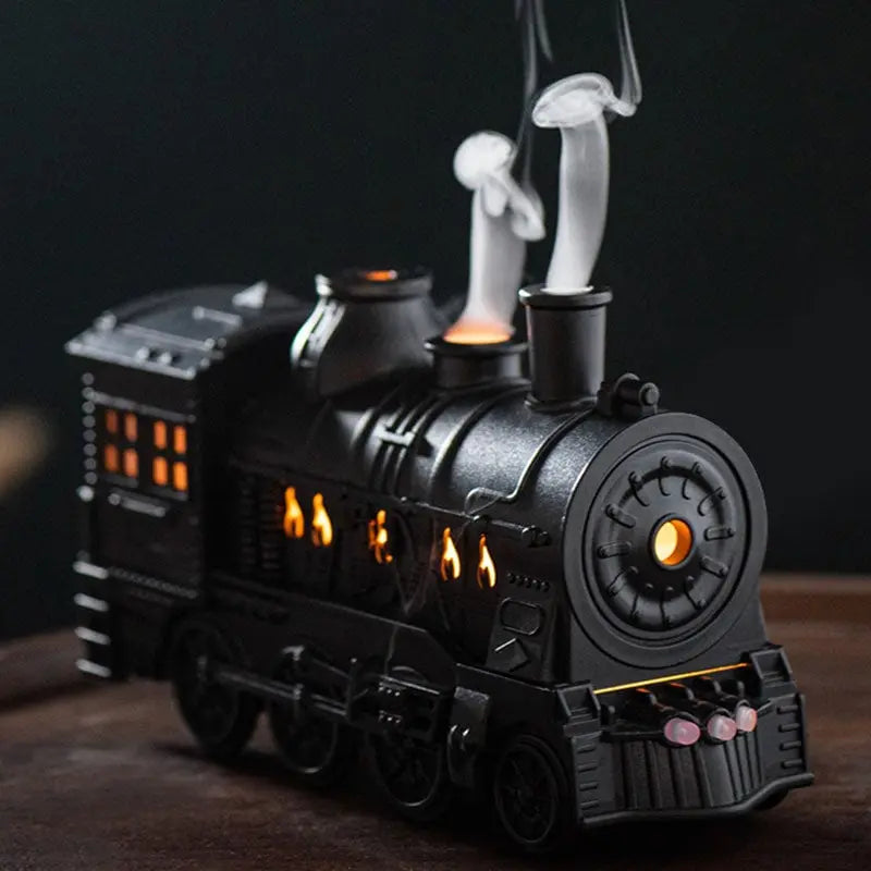 Nostalgic Train-Shape Fragrance Humidifier with Ambient Light