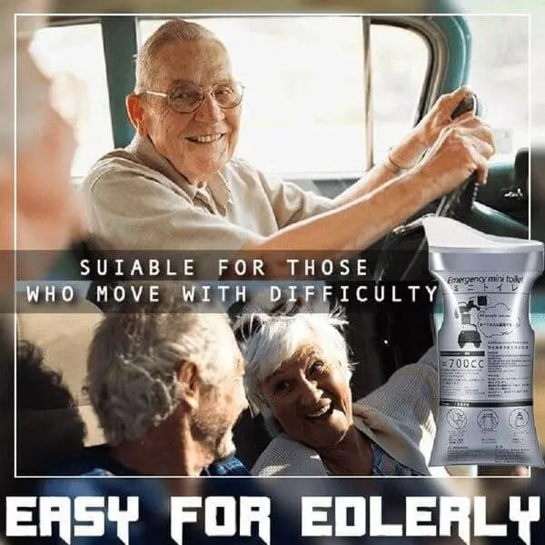 Emergency travel bag for urine relief — Leak-proof & odor-proof