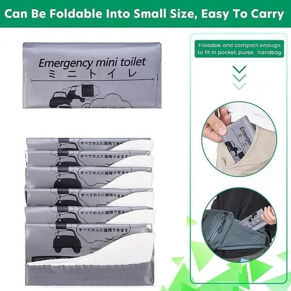 Emergency travel bag for urine relief — Leak-proof & odor-proof