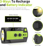Emergency Solar Radio with Power Bank and SOS Alarm