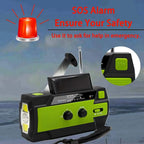 Emergency Solar Radio with Power Bank and SOS Alarm