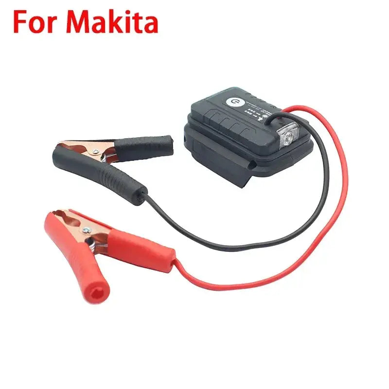 Notstarter for cars with tool battery adapter