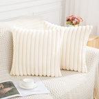 Nouvia Faux Fur Plush Cushion Cover