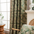 Ditsy Floral Tassel Curtain Panel for Bedroom or Living Room