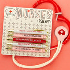 Funny Nurse Ballpoint Pen Set (Set of 5)
