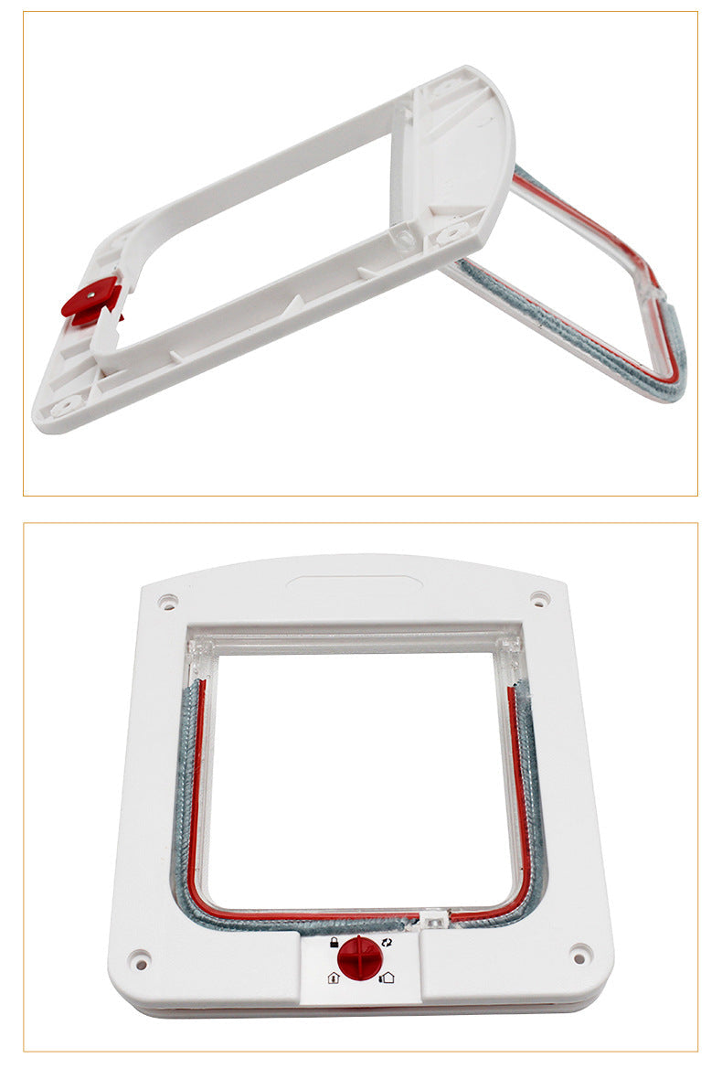 4 Way Pet Door for Cats and Dogs