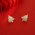 Rotating Christmas Tree Earrings