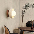 Boho Travertine Natural Stone LED Wall Lamp